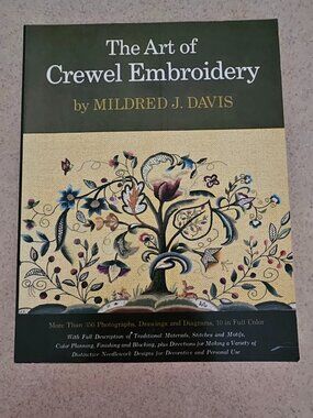 THE ART OF CREWEL EMBROIDERY BOOK MILDRED DAVIS